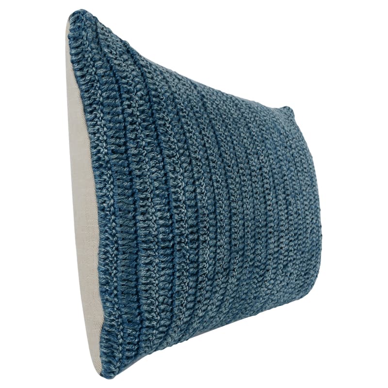 Villa by Classic Home Nakeya Knitted 14 x 26 Throw Pillow