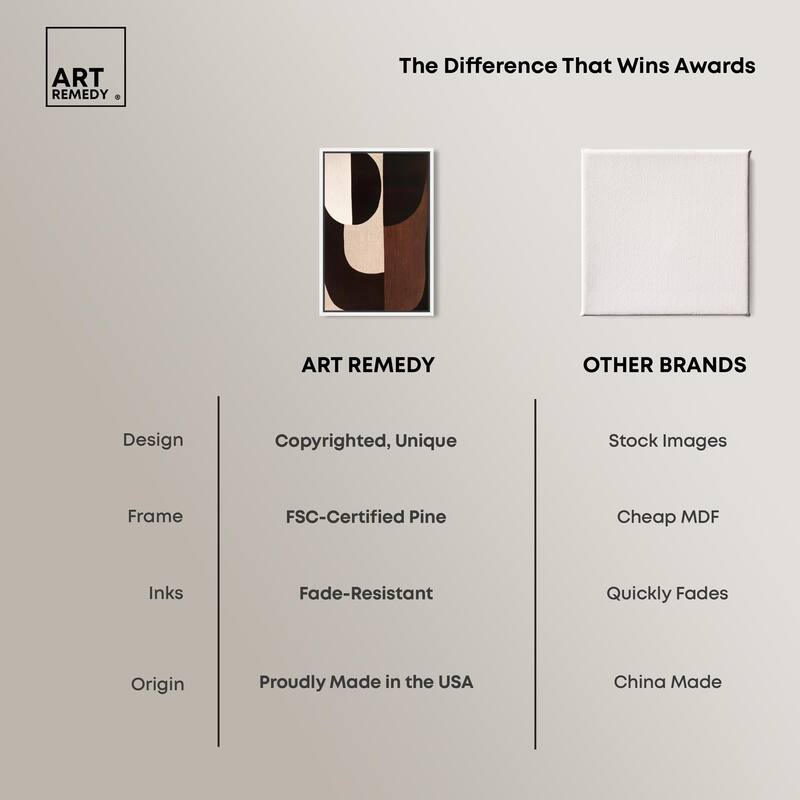 Quartet in Brown I Canvas by Art Remedy