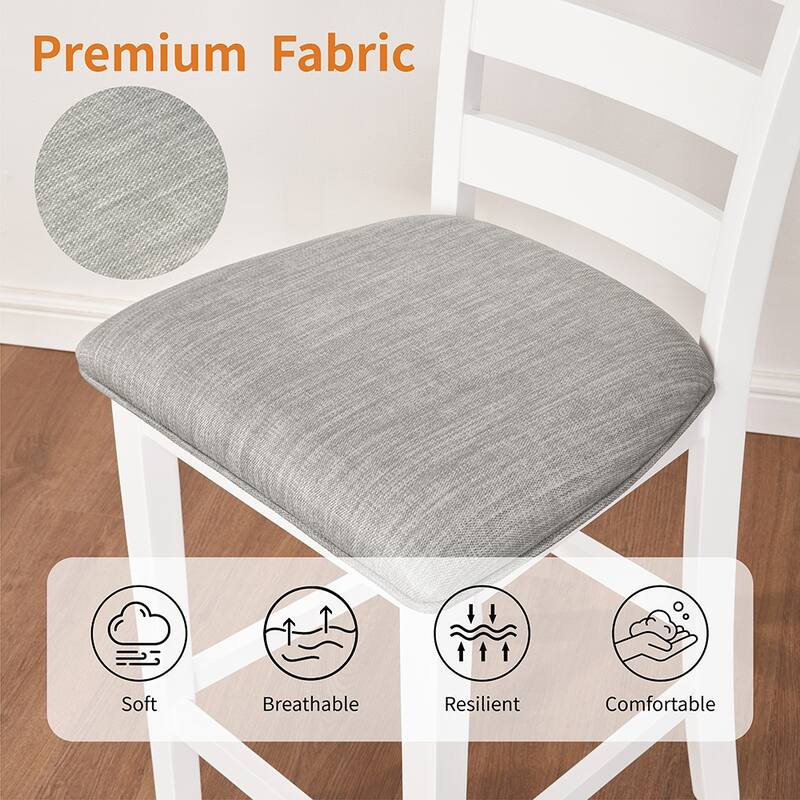 36" Modern Dining Table Set, 2-Seater Charging Station 3-Tier Storage