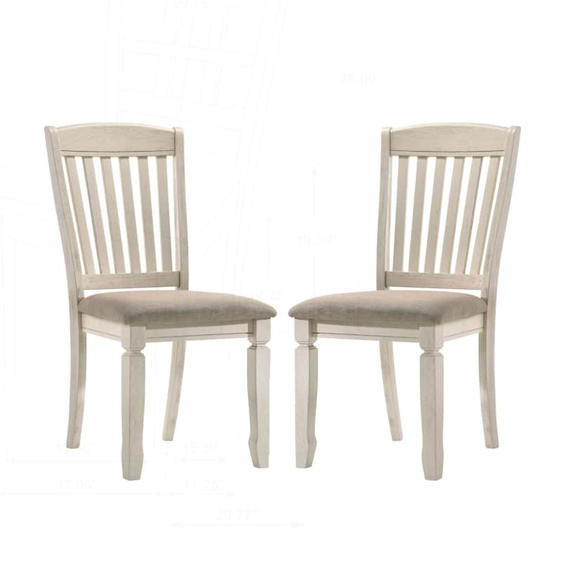 Charming Set of 2 Dining Chairs with Classic Design and Comfortable Seat