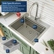preview thumbnail 2 of 7, Karran Elite WST-20-PK1 Top Mount 25" Single Bowl Stainless Steel Workstation Kitchen Sink