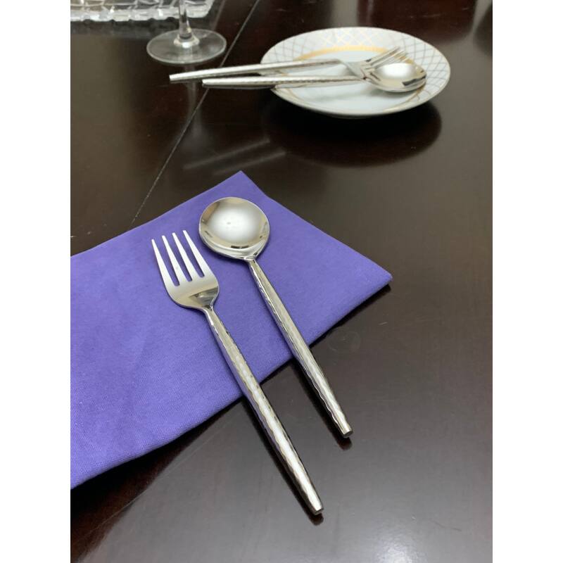 VIBHSA Appetizer forks and Soup Spoons Set of 8 Pieces