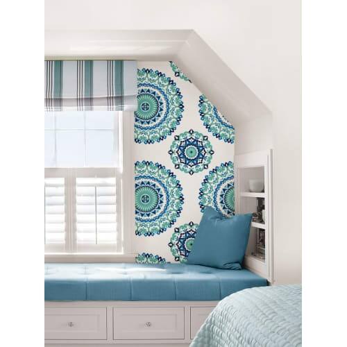 Shop Brewster Medallion Peel And Stick Wallpaper Medallion Wall
