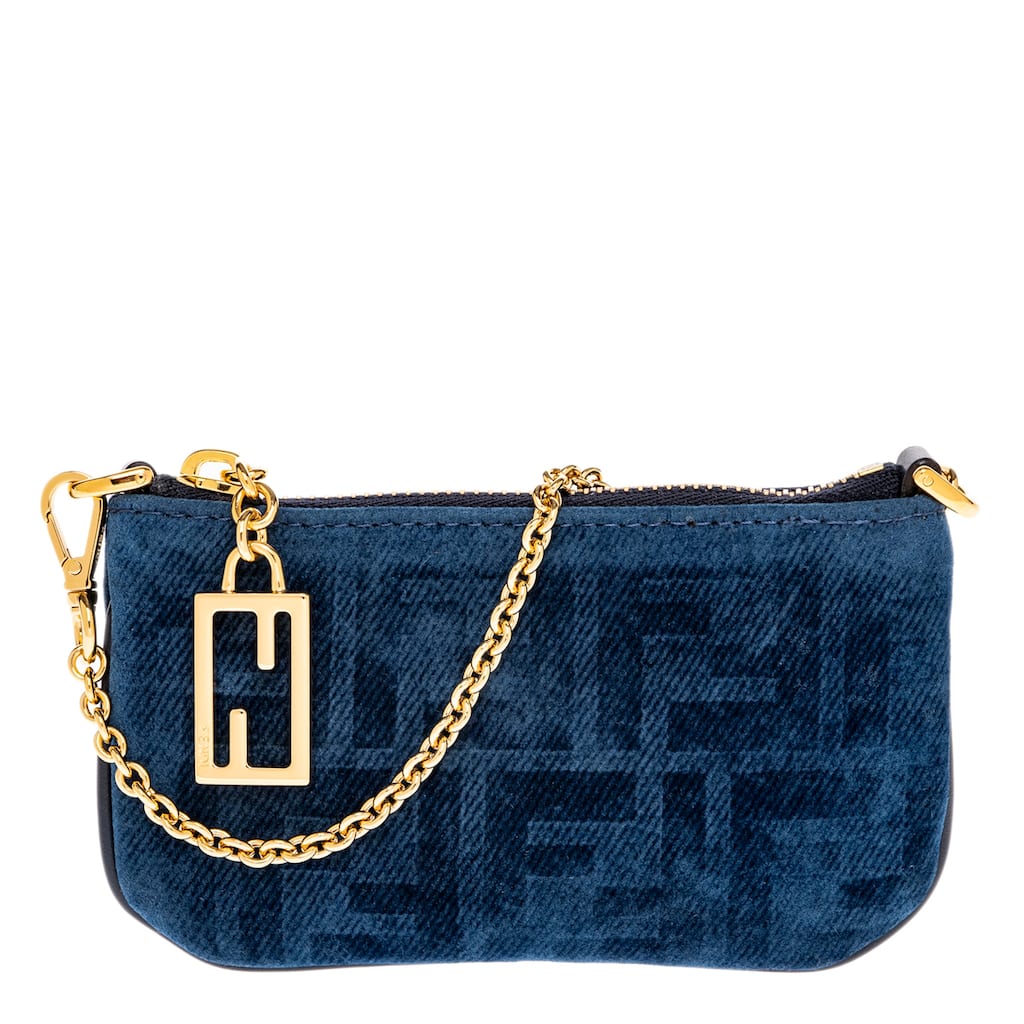 Fendi Baguette Mini Pouch - Blue