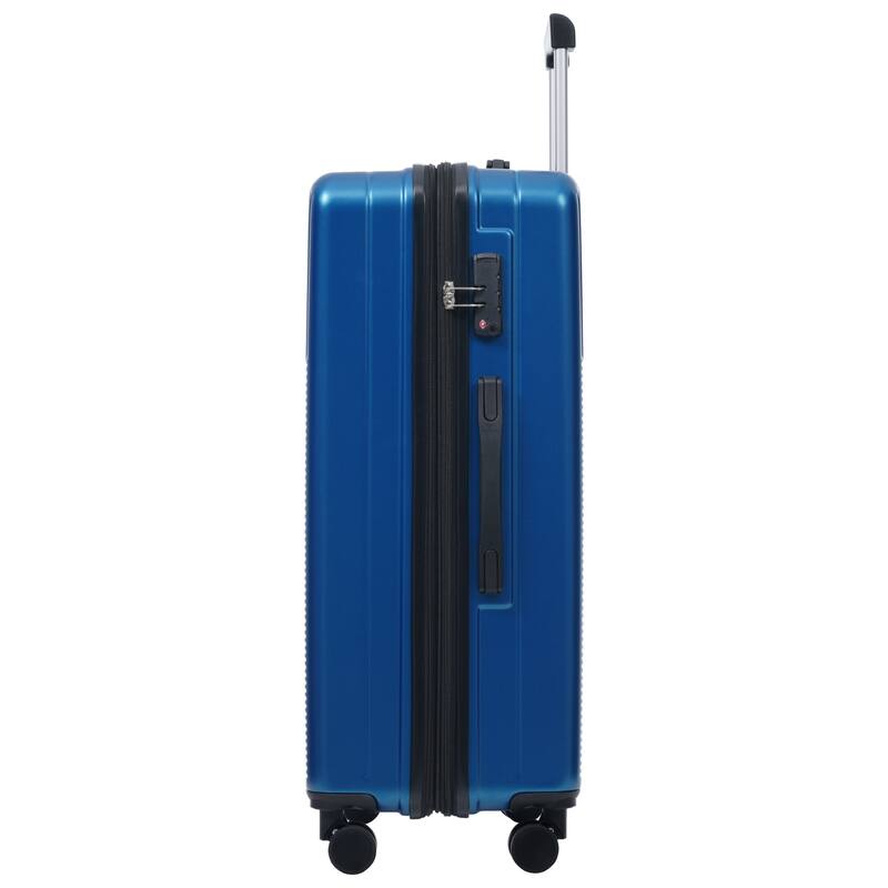 Luggage Sets 5 Piece with Half-opening, Hardside Carry On Suitcase Set with Double Spinner Wheel, with USB Port,TSA Locks