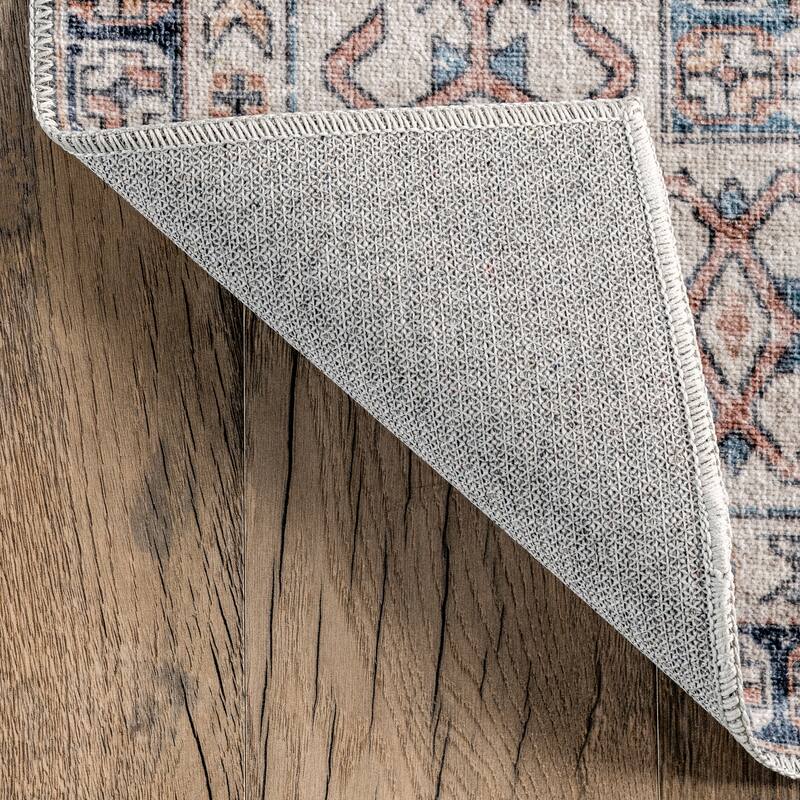 Nuloom Drina SpinClean Distressed Machine Washable Area Rug