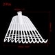 preview thumbnail 2 of 3, 13.4x16.9" Leaf Rake Replacement, 2Pcs Plastic Lawn Folding Grass Tool, White White