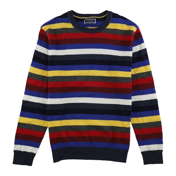 mens multi coloured striped jumper