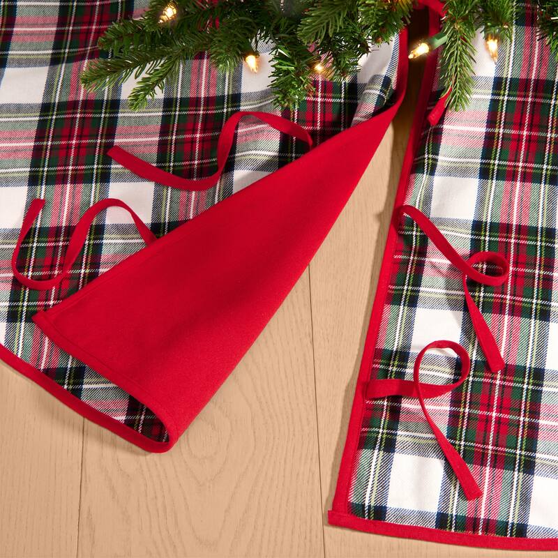 Christmas Classic Holiday Plaid Tree Skirt - 48"x48"