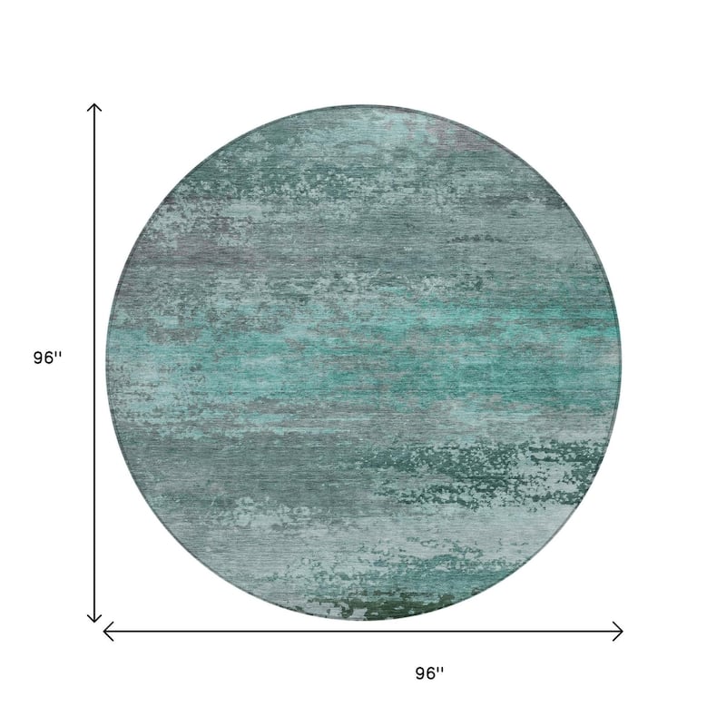 HomeRoots Abstract Transitional Rectangle Outdoor Rug