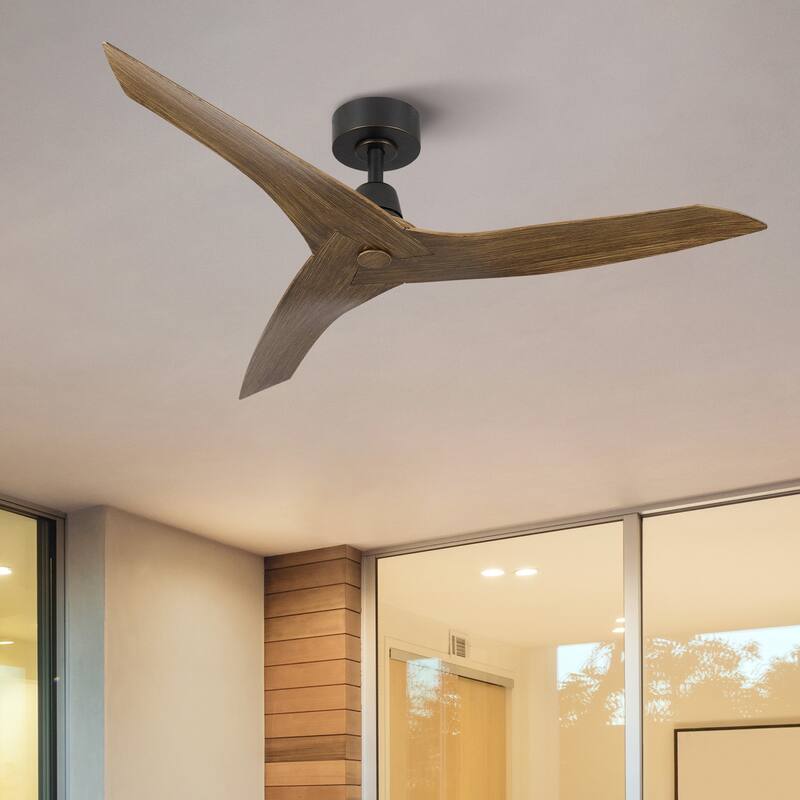 Modern 50" Smart Ceiling Fan with Remote Control 3 Blades and 6 Speeds