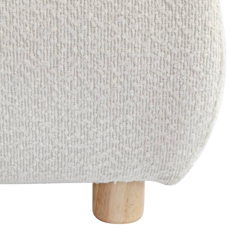 Christopher Knight Home - Charlotte Upholstered Platform Bed with Removable Pillow Headboard