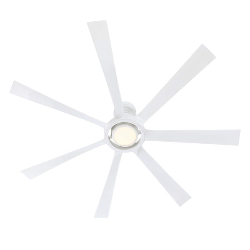 Lenzi 60 inch Indoor/Outdoor Smart Ceiling Fan with LED Light Kit and Remote
