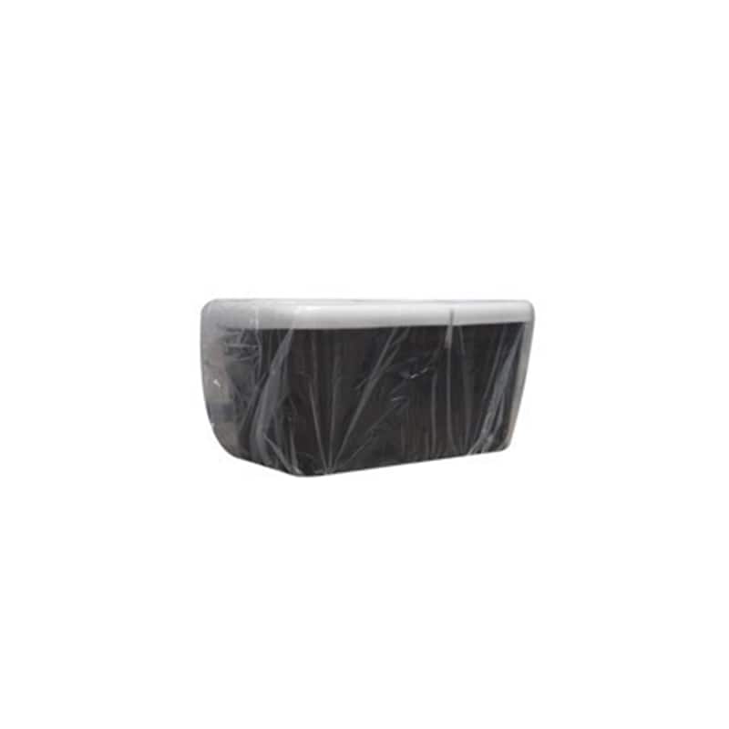 49 in. x 28 in. Acrylic Freestanding Soaking Bathtub in Black