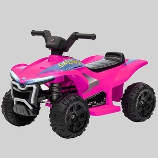 Toddler 6V ATV Ride-On, 1.6MPH, Rechargeable Battery, Forward & Reverse, LED Lights, for Kids 18-36 Months