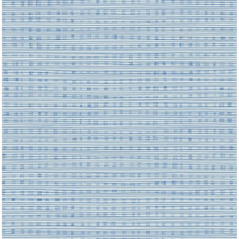 Seabrook Designs Day Dreamers Weave Unpasted Wallpaper - 20.5 in. W x 33 ft. L - Sky Blue