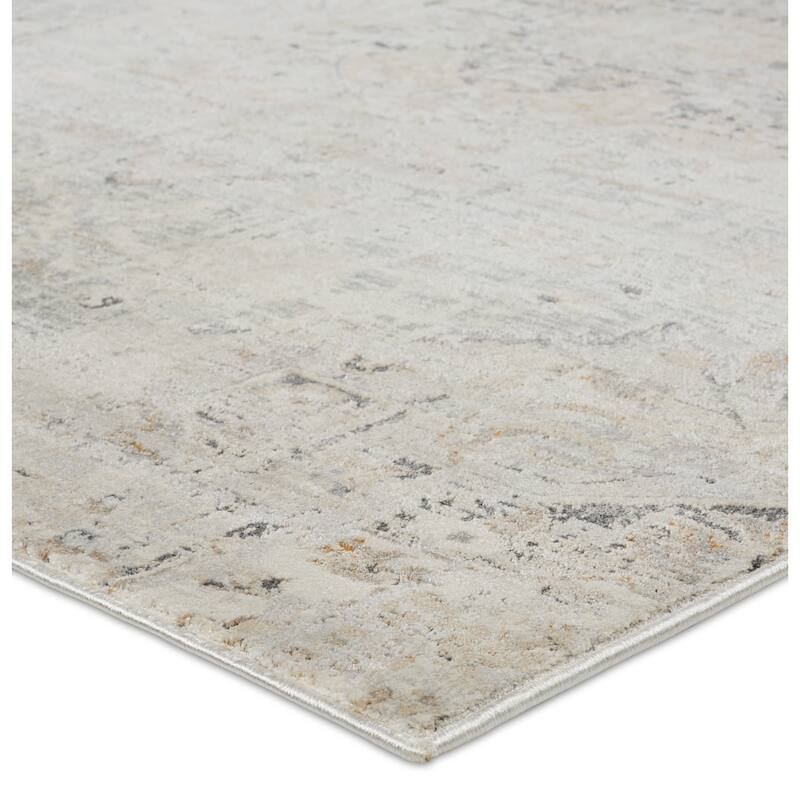 Ramona Medallion Gray/ Tan Area Rug