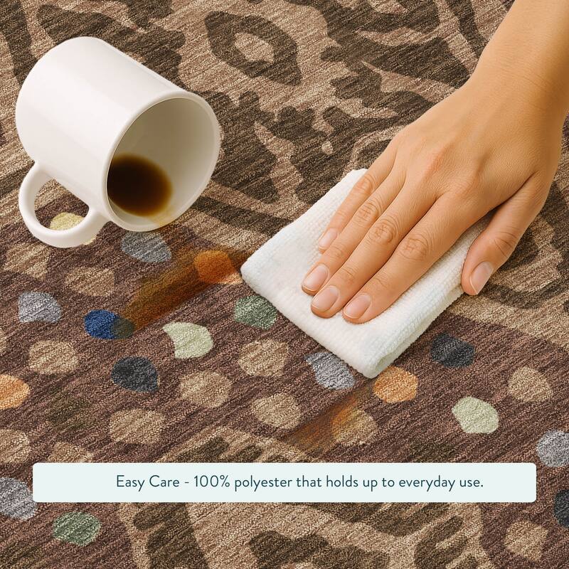 Machine Washable Indoor/ Outdoor Global Nipsey Chantille Rug