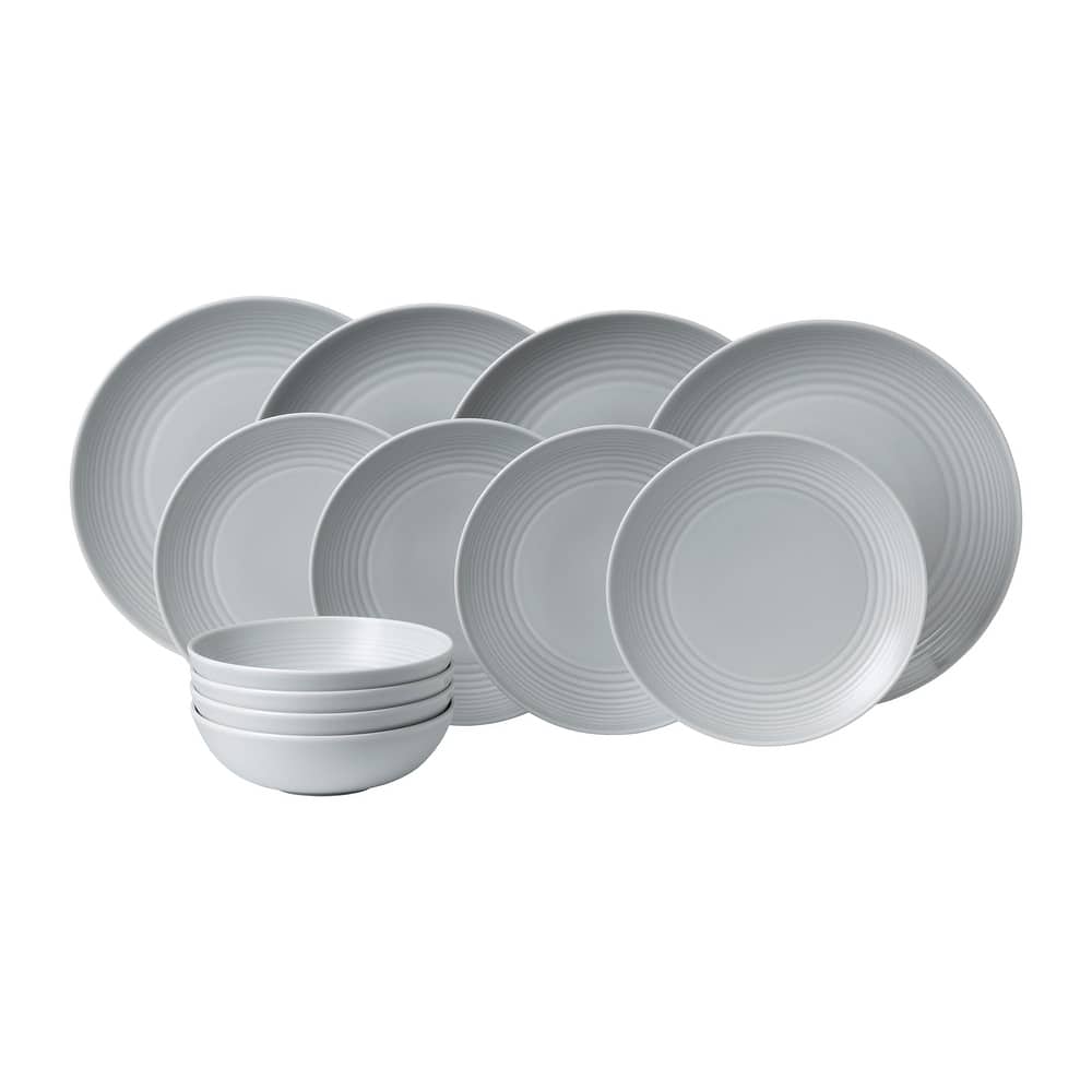 Royal Doulton Exclusively for Gordon Ramsay Maze Light Grey 12-Piece Set