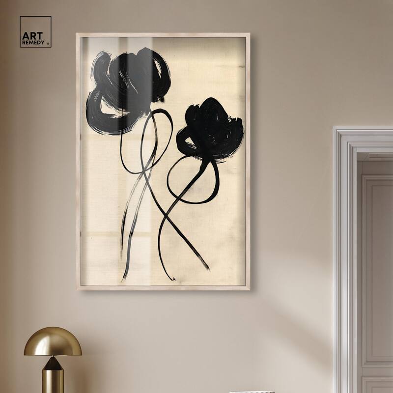 Florals in the Minimal II Shadowbox by Art Remedy