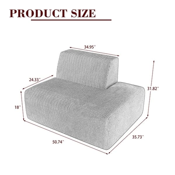 dimension image slide 0 of 4, Modern No Assembly Required Sectional Chaise Lounge Side Sofa