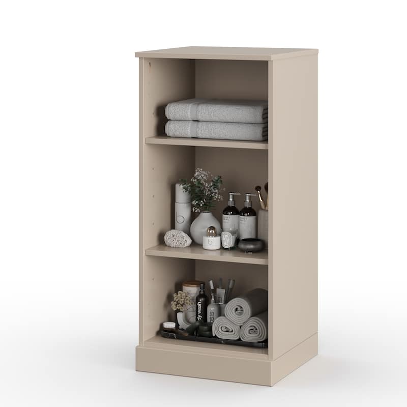 100% Solid Wood 16.5" Bathroom Cabinet with Optional Doors by Palace Imports