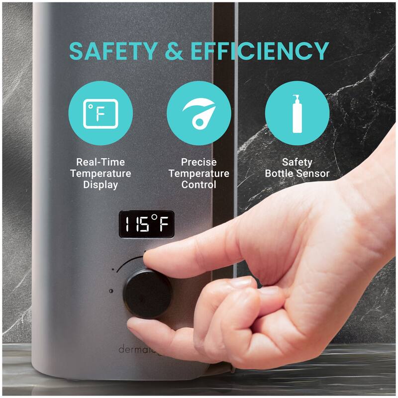DERMALOGIC Massage Oil Warmer for Professional Spa, Matte Grey - N/A