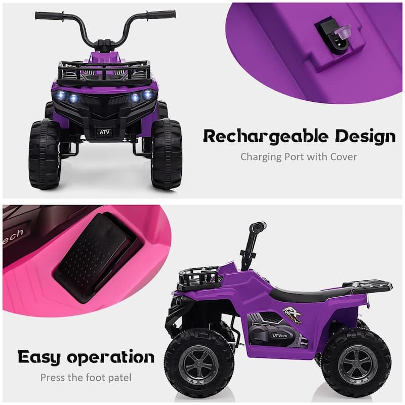 12V Kids Electric ATV Ride-On Car with Audio