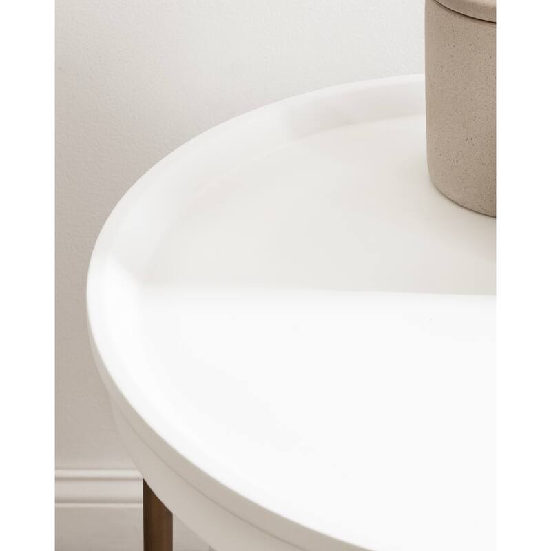 Kate and Laurel Valdi Round Side Table