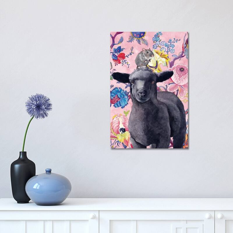 iCanvas "Black Sheep" by Lisa Lennon Canvas Print - 18x12x1.5