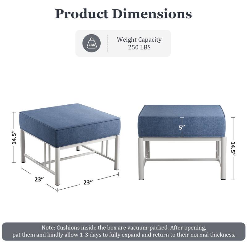 Outdoor Patio Funiture Set with Extra-Thick Seat cushion
