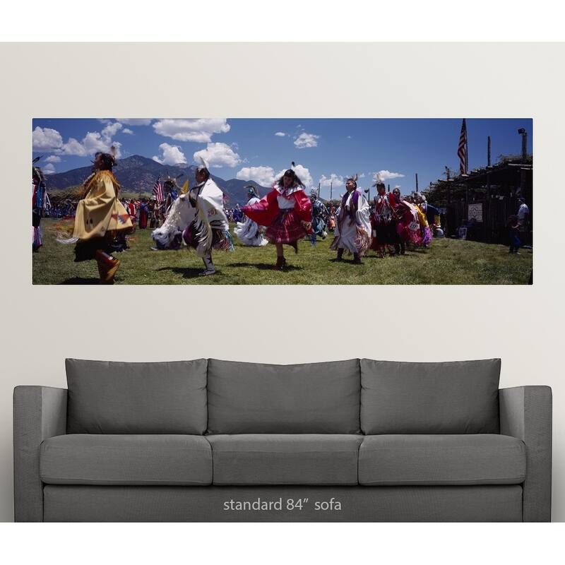 "Red Indians at a Pow-Wow, Taos, New Mexico" Poster Print - Multi