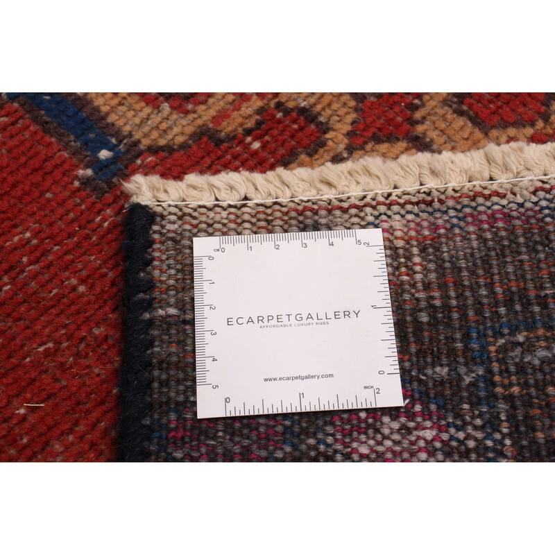 ECARPETGALLERY Hand-knotted Melis Vintage Red Wool Rug - 2'11 x 9'7