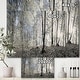 preview thumbnail 6 of 15, Designart "Dark Morning in Forest Panorama" Large Canvas Art Print - Multi-color