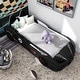 preview thumbnail 7 of 40, La Vetta Modern Twin Kid Platform Car Bed with LED Lights and Handheld Remote by Furniture of America