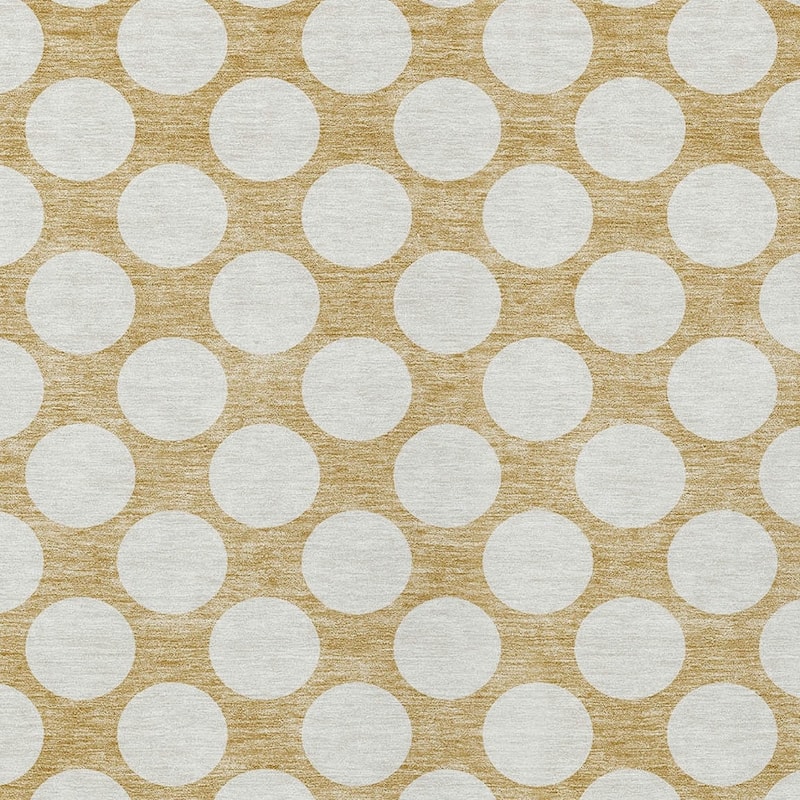 HomeRoots Polka Dot Transitional Rectangle Outdoor Rug