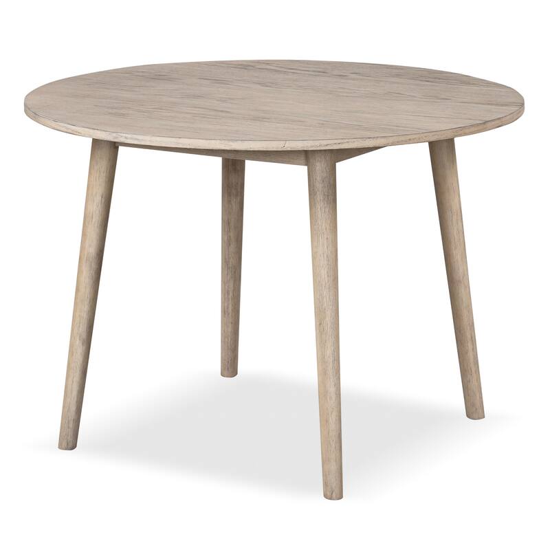Furniture of America Galgary Mid-Century Modern 5-Piece Round Wooden Dining Table Set