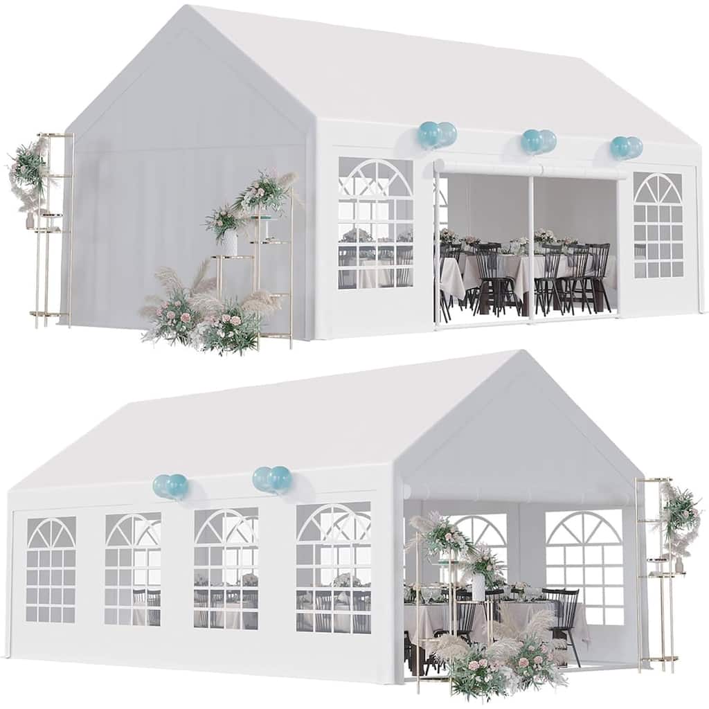 Party Tent Heavy Duty, Outdoor Wedding Tent Event Shelter with Carry Bags
