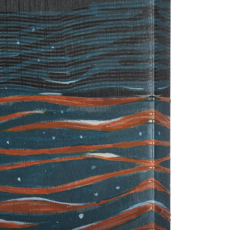 Sea Bay At Night I (20 x 30 ) Canvas Art Print