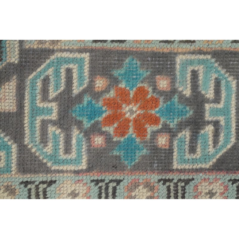 Hand Knotted Oriental 100% Wool Carpet Traditional Floral Oranges & Rust Tabriz Area Rug - 6' 5'' X 4' 8''