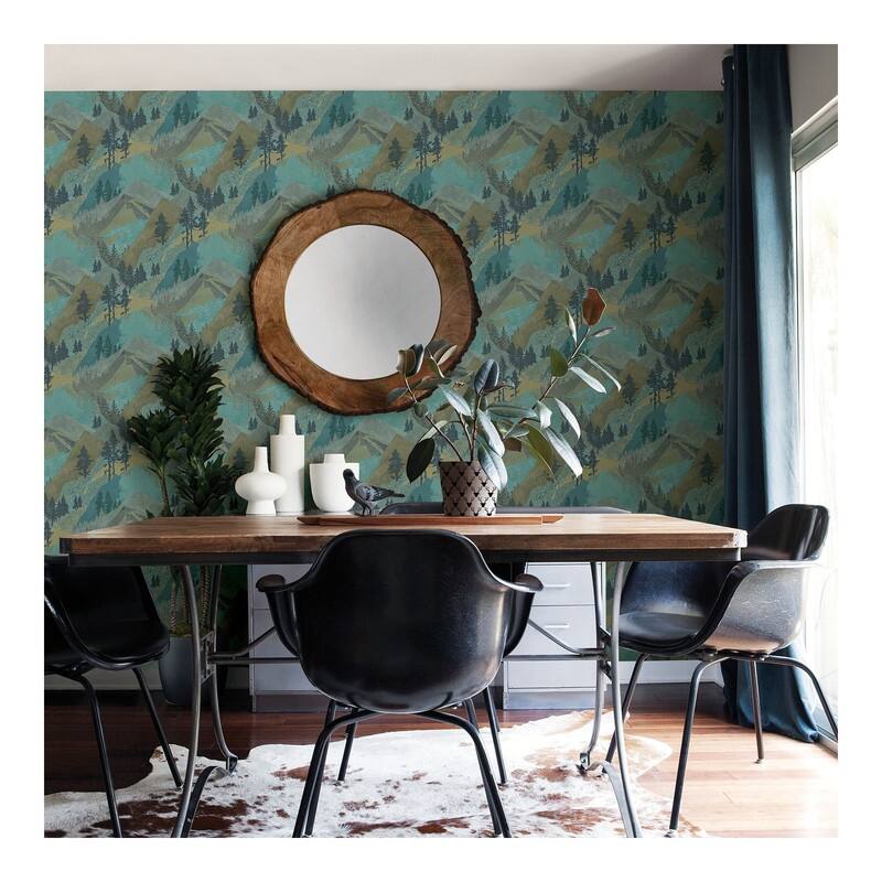 Chesapeake Range Green Mountains Wallpaper - 20.5 x 396 x 0.025