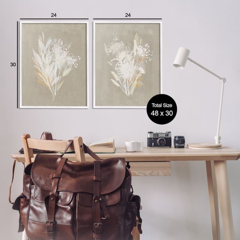 Stupell Natural Herb Impression Framed Giclee Art Design By Susan Jill (Set of 2)