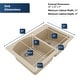 preview thumbnail 26 of 89, Karran Drop-In Quartz 33 in. 1-Hole 60/40 Double Bowl Kitchen Sink Kit