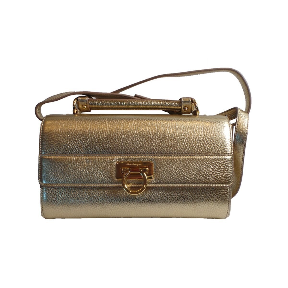 metallic gold crossbody bag