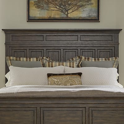 Paradise Valley Saddle Brown Panel Headboard