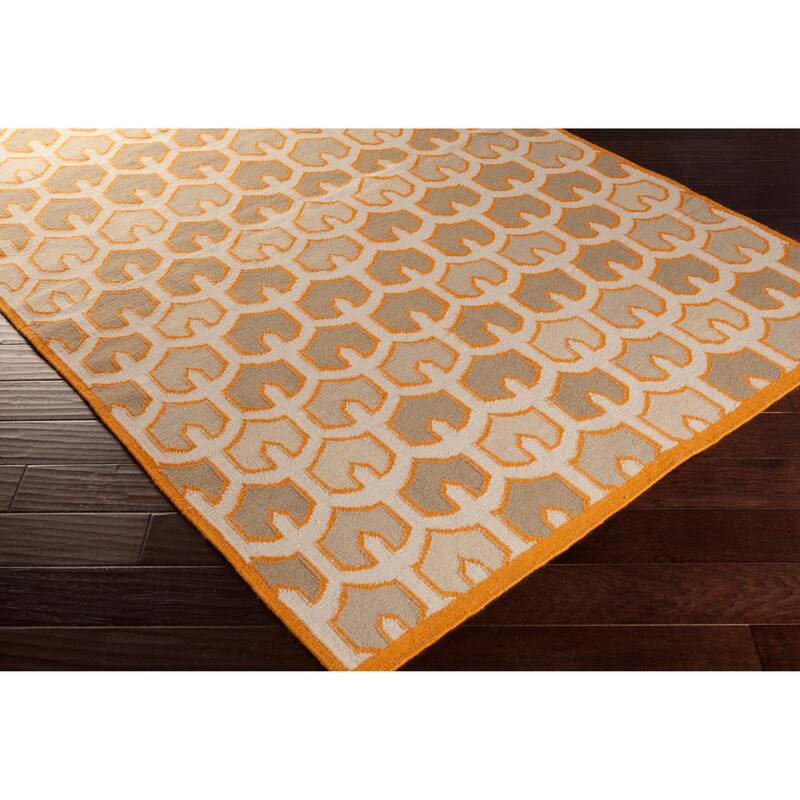 Hand-woven Brett Reversible Wool Area Rug