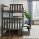 preview thumbnail 13 of 12, Max and Lily Twin over Twin Bunk Bed with Ladder and Storage Drawers