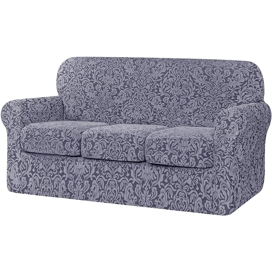 Couch slipcovers with top separate cushion covers