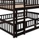 preview thumbnail 41 of 42, Modren Full over Full Versatile Low Bunk Bed With Slide,Fence and Ladder For Toddler Kids Teens