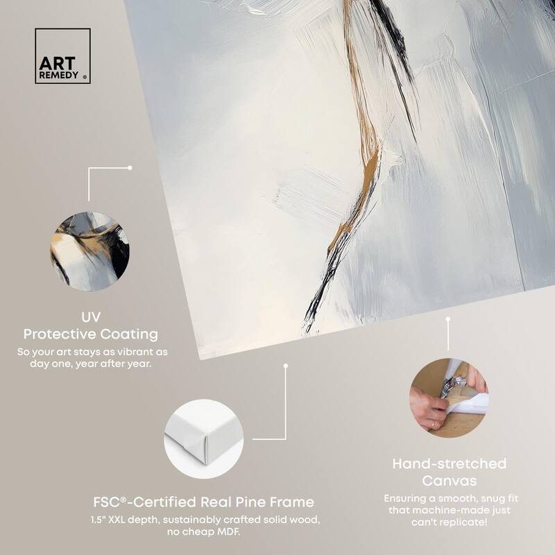 Golden Fissure II Canvas by Art Remedy, Gallery Wrapped